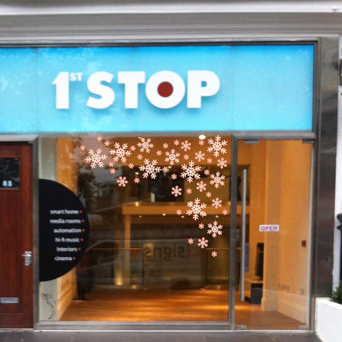 1st Stop - Front Shop Sign